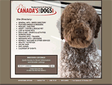 Tablet Screenshot of canadasguidetodogs.com